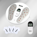 Activyze Smart EMS Heating Foot Massager with 20 Adjustable Intensities, 9 Stimulation Modes, Reduce Swelling, Relieve Pain & Support Leg Recovery Includes Remote-Control Electrode Pads