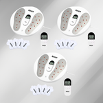 Activyze Smart EMS Heating Foot Massager with 20 Adjustable Intensities, 9 Stimulation Modes, Reduce Swelling, Relieve Pain & Support Leg Recovery Includes Remote-Control Electrode Pads